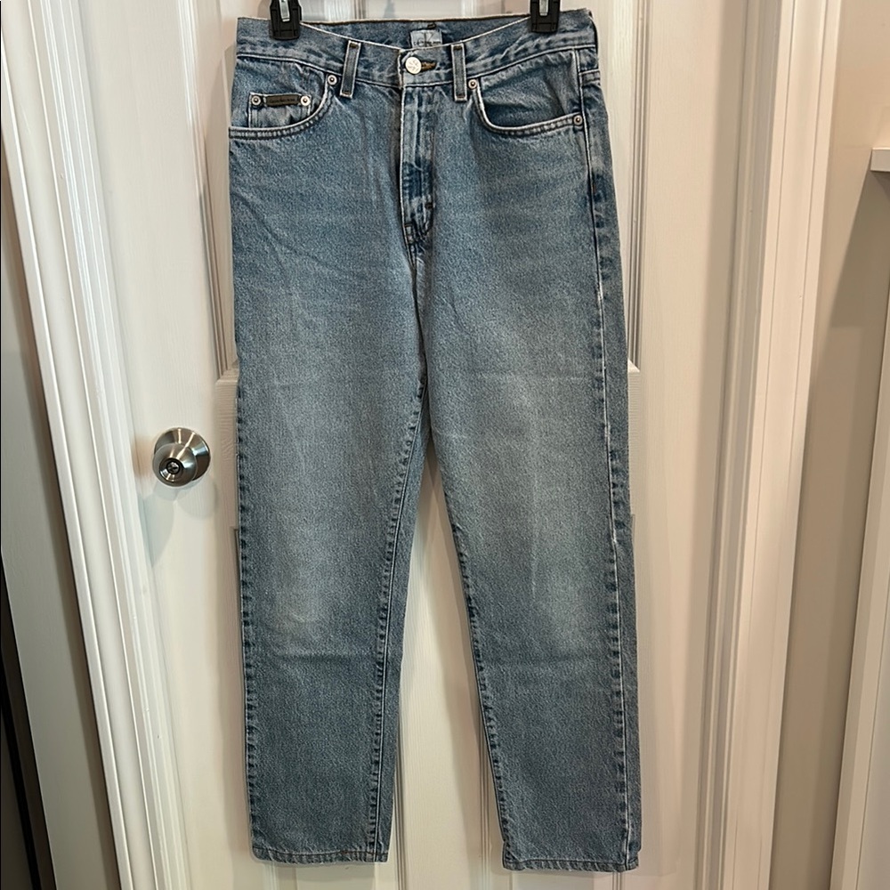 Calvin Klein size 7 Blue Straight Jeans Classic Style